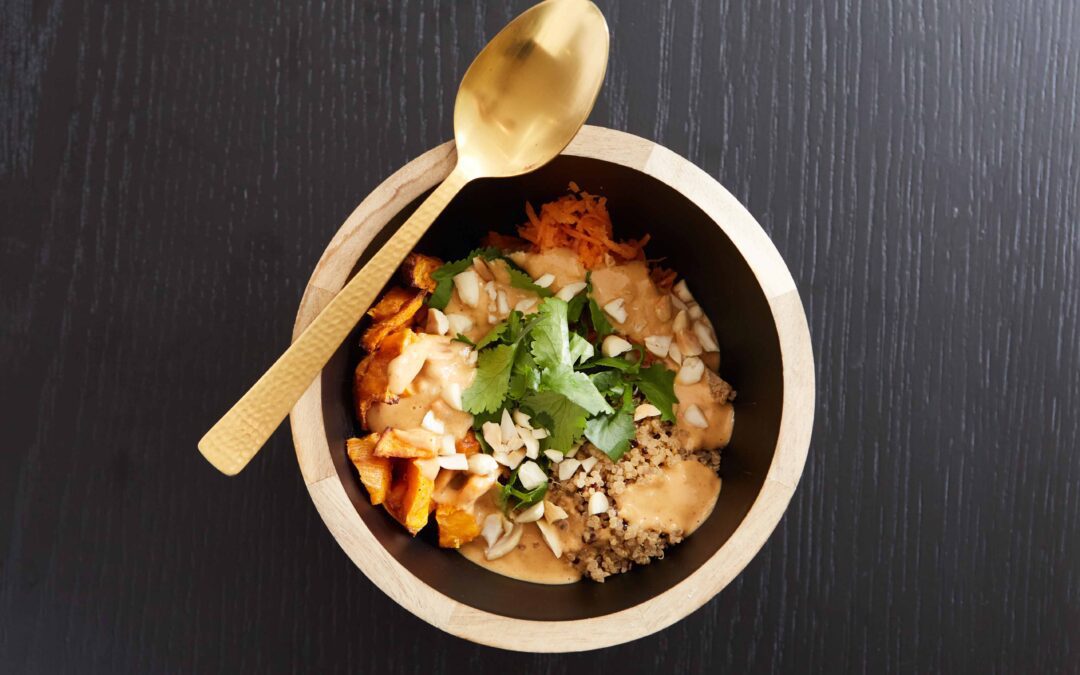 Thai Sweet Potato and Peanut Bowl